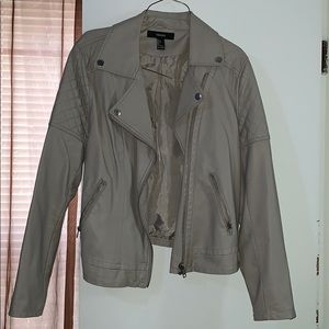 Leather Moto Jacket F21